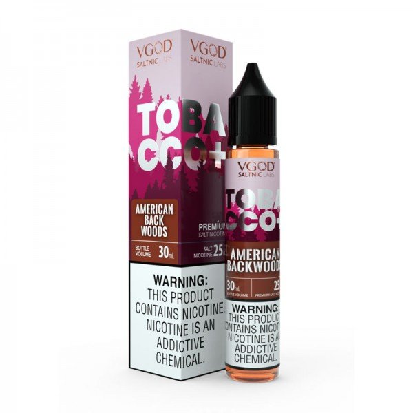 VGOD Tobacco Plus American Backwoods Salt Likit 30 ml