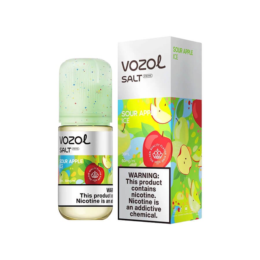 Vozol Sour Apple Ice Salt Likit 30 ml